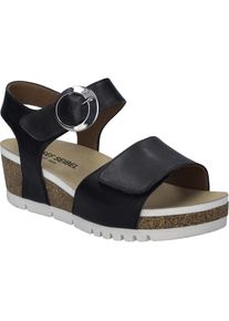 Sandale Josef Seibel "Quinn 16, schwarz", Damen, Gr. 41, schwarz, Obermaterial: 100% Rindsleder Leather cow., Schuhe Sandale