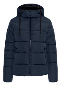 Winterjacke oxmo "Winterjacke OXSofina", Damen, Gr. XS, blau (total eclipse), Obermaterial: 100% Polyester PES., Jacken Winterjacke