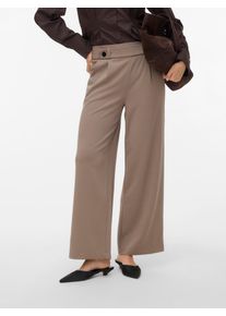 V&eacute;ro Moda Anzughose VERO MODA "VMSTAR PANTS JRS GA NOOS", Damen, Gr. S, L&auml;nge 30, driftwood, Jersey, Obermaterial: 95% Polyester, 5% Elasthan, unifarben, loose fit normal, Hosen Anzughose