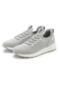 Sneaker Vivance "Freizeitschuh, Halbschuh, Turnschuh, Slip-On-Sneaker", Damen, Gr. 36, grau, Obermaterial: 100% Textilmaterial. Decksohle: 100% Textilmaterial. Futter: 100% Textilmaterial. Laufsohle: 100% Synthetik, unifarben, Basic, Schuhe Sneaker, mit elastischen Schn&uuml;rb&auml;ndern zum Reinschl&uuml;pfen VEGAN