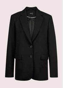 Madeleine Mode Jackenblazer MADELEINE "Blazer Einreihiger Blazer mit Stretchanteil", Damen, Gr. 46, schwarz, Obermaterial: 47% Polyester PES. 47% Viskose CV. 6% Elasthan EL., Modern, Blazer Jackenblazer