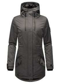 Wintermantel Navahoo "Wintermantel Avrille II", Damen, Gr. XS, grau (anthrazit), Obermaterial: 70% Baumwolle CO. 30% Polyester PES. Obermaterial: Futter: 100% Polyester PES. 100% Polyester PES., M&auml;ntel Wintermantel