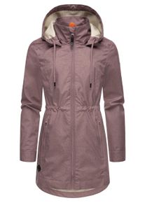Kurzmantel Ragwear "Kurzmantel Dakkota II", Damen, Gr. 3XL, rosa (mauve), Obermaterial: 100% Polyester PES. Obermaterial: Futter: 100% Polyester PES., M&auml;ntel Kurzmantel
