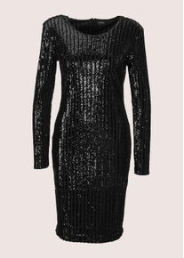 Madeleine Mode Sommerkleid MADELEINE "Etuikleid Glamour&ouml;ses Pailettenkleid mit Rundhalsausschnitt", Damen, Gr. 48, N-Gr, schwarz, Obermaterial: 96% Polyester PES. 4% Elasthan EL., Modern, Kleider Sommerkleid, Raffinierte Schnittf&uuml;hrung