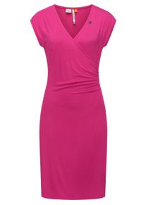 Etuikleid Ragwear "Sommerkleid Crupi", Damen, Gr. XXL, N-Gr, pink (magenta), Obermaterial: 95% Viskose CV. 5% Elasthan EL., Kleider Etuikleid