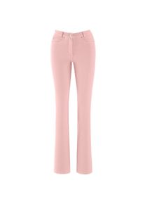 Madeleine Mode Regular-fit-Jeans MADELEINE "Denimhose Schmale Jeans im Five-Pocket-Style", Damen, Gr. 19, N + K Gr, rosa (puderros&eacute;), Obermaterial: 95% Baumwolle CO. 5% Elasthan EL., Jeans Regular-fit-Jeans