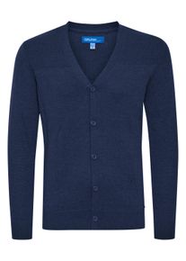 Cardigan Blend "Cardigan BHCaden", Herren, Gr. S, blau (schwarz navy), Obermaterial: 100% Baumwolle CO., Strickjacken Cardigan