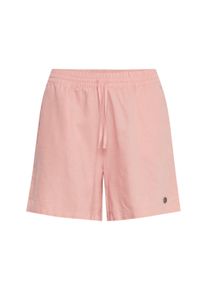 Bermudas oxmo "Bermuda OXAlgea", Damen, Gr. 36, N-Gr, rot (coral cloud), Obermaterial: 55% Leinen LI. 45% Viskose CV., Hosen Bermudas