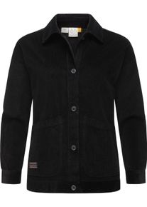 Cordjacke Ragwear "Cordjacke Ennea", Damen, Gr. L, schwarz, Obermaterial: 100% Baumwolle CO., Jacken Cordjacke