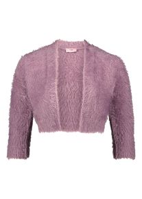Bolero Vera Mont "Strickbolero mit Struktur", Damen, Gr. XS, lila (powder lila), Obermaterial: 70% Polyamid PA. 19% Viskose CV. 11% Polyester PES., Strickjacken Bolero