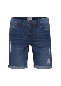 !Solid Jeansshorts SOLID "Jeansshorts SDNoyton", Herren, Gr. L, N-Gr, blau (middle blau denim), Obermaterial: 98% Baumwolle CO. 2% Elasthan EL., Jeans Jeansshorts