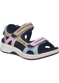 Sandale Josef Seibel "Estelle 02, lilac-multi", Damen, Gr. 44, lila (lila, multi), Obermaterial: 100% Rindsleder Leather cow., Schuhe Sandale