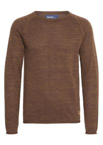 Strickfleece-Pullover Blend "Strickpullover BHDan", Herren, Gr. XL, braun (coffee bean braun), Obermaterial: 50% Baumwolle CO. 50% Polyacryl PAN., Pullover Strickfleece-Pullover