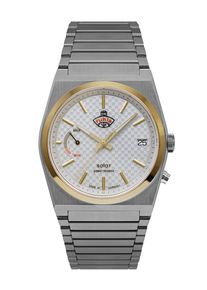 Solaruhr RUHLA "Space Control Solar Power Reserve", silber (silberfarben), Armbanduhren, Herren, Solaruhr, Armbanduhr, Herrenuhr, Datum, Saphirglas, Made in Germany