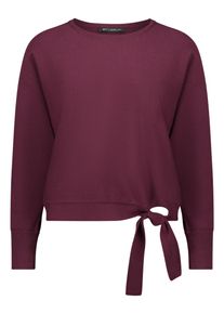 Rundhalspullover Betty Barclay "Feinstrickpullover mit Fledermaus&auml;rmeln", Damen, Gr. 40, lila (schwarz aubergine), Obermaterial: 55% Viskose CV. 30% Polyester PES. 15% Polyamid PA., Pullover Rundhalspullover