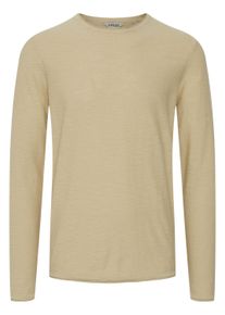 Strickfleece-Pullover 11 Project "Strickpullover PRFriko", Herren, Gr. XL, beige (oyster gray), Obermaterial: 100% Baumwolle CO., Pullover Strickfleece-Pullover