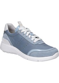 Sneaker Josef Seibel "Giulietta 01, skyblue-kombi", Damen, Gr. 42, blau (skyblau, kombi), Obermaterial: 100% Rindsleder Leather cow., Schuhe Sneaker