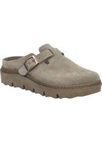 Hausschuh Josef Seibel "Carmaux 05, taupe", Damen, Gr. 43, grau (taupe), Obermaterial: 100% Rindsleder Leather cow., Schuhe Hausschuh