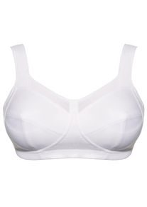 Sport-BH Ulla Dessous "Sport BH ohne B&uuml;gel Kate", Damen, Gr. 11,5, Cup G, wei&szlig;, Obermaterial: 37% Polyamid PA. 25% Polyester PES. 16% Elasthan EL. 13% Baumwolle CO. 7% Polyurethan PU., BHs Sport-BH