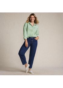 LANDS' END Relaxte Soft Denim Straight Fit 7/8-Jeans, Damen,  Blau, Elasthan/Baumwoll-Mischung, by Lands' End