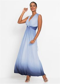 bonprix Jerseykleid mit Drapierung, blau, Gr.36/38 (S), Stylisches Kleid mit sch&ouml;nem Farbverlauf