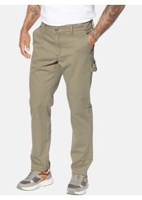 Anzughose Jan Vanderstorm "Tiefbundhose HELVIK", Herren, Gr. 66, N-Gr, beige, Obermaterial: 97% Baumwolle CO. 3% Elasthan EL., Hosen Anzughose