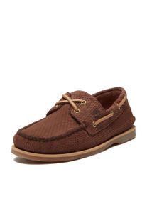 Bootsschuh Timberland "CLASSIC BOAT BOAT SHOE", Herren, Gr. 42, dk brn suede, Leder, Schuhe Bootsschuh, Classic Bootsschuh aus Timberland Premium Leder