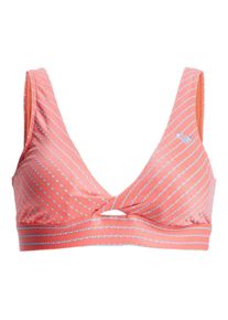 Triangel-Bikini-Top Roxy "Wavy Baby", Damen, Gr. M, Cup B, camellia, Obermaterial: 77% Microfaser, 13% Nylon, 10% Elasthan;, Bikini-Oberteile Triangel-Bikini-Top