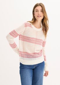 bonprix Locker gestrickter Pullover mit Woll- und Alpaka-Anteil, wei&szlig;, Gr.32/34 (XS), Perfekt f&uuml;r den Herbst!