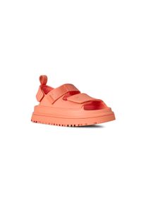 UGG Australia Badesandale UGG "K GOLDENGLOW", M&auml;dchen, Gr. 5 (37), orange, Synthetik, Textil, unifarben, Schuhe Badesandale, Sommerschuh, Poolslides, Plateauabsatz, mit Klettverschluss