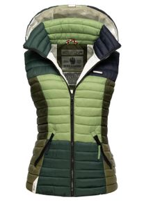 Steppweste Navahoo "Steppweste Shadaa Multikulti", Damen, Gr. S, bunt (multicolour gr&uuml;n forest), Obermaterial: 100% Nylon NY. 100% Polyester PES., Westen Steppweste