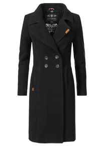 Wintermantel Navahoo "Wintermantel Wooly", Damen, Gr. XXL, schwarz, Obermaterial: 90% Polyacryl PAN. 8% Viskose CV. 2% Elasthan EL. Obermaterial: Futter: 100% Polyester PES., M&auml;ntel Wintermantel