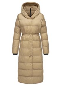 Steppmantel Ragwear "Steppmantel Niara Long", Damen, Gr. L, braun (taupe), Obermaterial: 100% Nylon NY. Obermaterial: Futter: 100% Polyester PES. 100% Polyester PES., M&auml;ntel Steppmantel