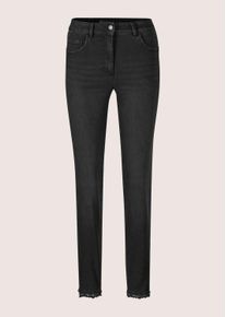 Madeleine Mode Regular-fit-Jeans MADELEINE "Jeans Slim Fit Five-Pocket-Hose", Damen, Gr. 48, N-Gr, schwarz, Obermaterial: 83% Baumwolle CO. 15% Polyester PES. 2% Elasthan EL., Jeans Regular-fit-Jeans