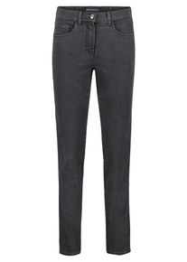 Stretch-Hose Betty Barclay "Stretch-Hose mit elastischem Bund", Damen, Gr. 40, EURO, grau (grau denim), Obermaterial: 81% Baumwolle CO. 17% Polyester PES. 2% Elasthan EL., Hosen Stretch-Hose