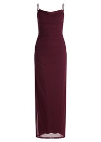 Abendkleid Vera Mont "Abendkleid mit Spitzeneinsatz", Damen, Gr. 38, EURO, rot (wild ruby), Obermaterial: 92% Polyamid PA. 8% Elasthan EL., Kleider Abendkleid