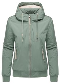 Bomberjacke Ragwear "Bomberjacke Oggie Warm YOUMODO", Damen, Gr. XXL, gr&uuml;n (dusty gr&uuml;n), Obermaterial: 100% Polyester PES. Obermaterial: Futter: 100% Polyester PES. 100% Polyester PES., Jacken Bomberjacke