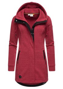 Sweatjacke Ragwear "Sweatjacke Letty Intl.", Damen, Gr. XL, pink (raspberry24), Obermaterial: 54% Polyester PES. 41% Baumwolle CO. 5% Viskose CV. Futter: 54% Polyester PES. 41% Baumwolle CO. 5% Viskose CV., Sweatjacken Sweatjacke