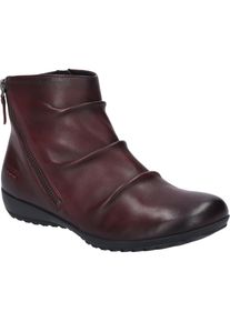 Stiefelette Josef Seibel "Naly 61, bordeaux", Damen, Gr. 36, rot (bordeaux), Obermaterial: 100% Rindsleder Leather cow., Schuhe Stiefelette