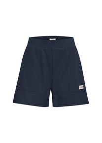 Shorts oxmo "Shorts OXWim", Damen, Gr. M, N-Gr, blau (total eclipse), Obermaterial: 57% Baumwolle CO. 43% Polyester PES., Hosen Shorts