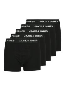 Jack & Jones Boxershorts JACK & JONES "Boxershort JACHUEY TRUNKS 5 PACK JNR 5er Pack", Jungen, Gr. 140, schwarz, Obermaterial: 95% Baumwolle CO. 5% Elasthan EL., Unterhosen Boxershorts