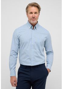 Langarmhemd Eterna "MODERN FIT", Damen, Gr. 41, Normalgr&ouml;&szlig;en, gr&uuml;n, Popeline, 100% Baumwolle, tailliert, Manschette, Hemden Langarmhemd, NON IRON (b&uuml;gelfrei)