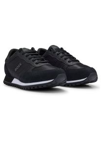 Sneaker BOSS "Sneaker Parkour-L Runn ny", Herren, Gr. 41, schwarz, Obermaterial: 100% Polyester PES. Futter: 100% Polyester PES. 100% Synthetik synthetic., Schuhe Sneaker
