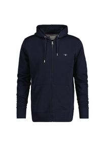 Sweatshirt Gant "Sweatjacke REGULAR SHIELD FULL ZIP HOODIE", Herren, Gr. XL, blau, Obermaterial: 87% Baumwolle CO. 13% Polyester PES., Sweatshirts Sweatshirt