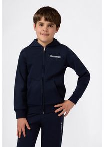Kapuzensweatjacke Champion "SPORTWEAR ZIP-UP HOODIE Standard Fit", Jungen, Gr. XXL (176), nny, Obermaterial: 54% Baumwolle, 46% Polyester, Sweatjacken Kapuzensweatjacke, mit Kapuze, f&uuml;r Kinder und Jugendliche, aus Baumwolle und Polyester