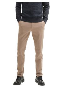 Chinohose Tom Tailor, Herren, Gr. 31, L&auml;nge 34, beige (beige zig zag structure), Obermaterial: 97% Baumwolle, 3% Elasthan, slim fit lang, Hosen Chinohose, mit dezenter Struktur