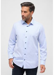 Langarmhemd Eterna "MODERN FIT", Damen, Gr. 38, Normalgr&ouml;&szlig;en, blau (hellblau), Twill, 100% Baumwolle, tailliert, Manschette, Hemden Langarmhemd, NON IRON (b&uuml;gelfrei)