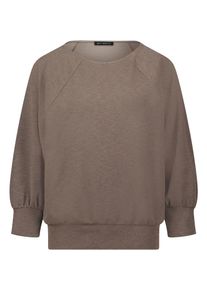 Oversize-Shirt Betty Barclay "Oversize-Shirt im Glitzer-Look", Damen, Gr. 46, braun, Obermaterial: 95% Polyester PES. 5% Elasthan EL., Shirts Oversize-Shirt