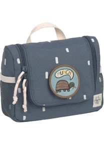 L&auml;ssig Kulturbeutel L&Auml;SSIG "Happy Prints, Midnight Blue", M&auml;dchen, Gr. B/H/T: 20cm x 15cm x 7cm, blau (midnightblau), Polyester, Taschen Kulturbeutel