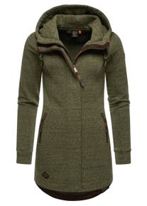 Sweatjacke Ragwear "Sweatjacke Letty Intl.", Damen, Gr. XXL, gr&uuml;n (olive23), Obermaterial: 54% Polyester PES. 41% Baumwolle CO. 5% Viskose CV. Futter: 54% Polyester PES. 41% Baumwolle CO. 5% Viskose CV., Sweatjacken Sweatjacke